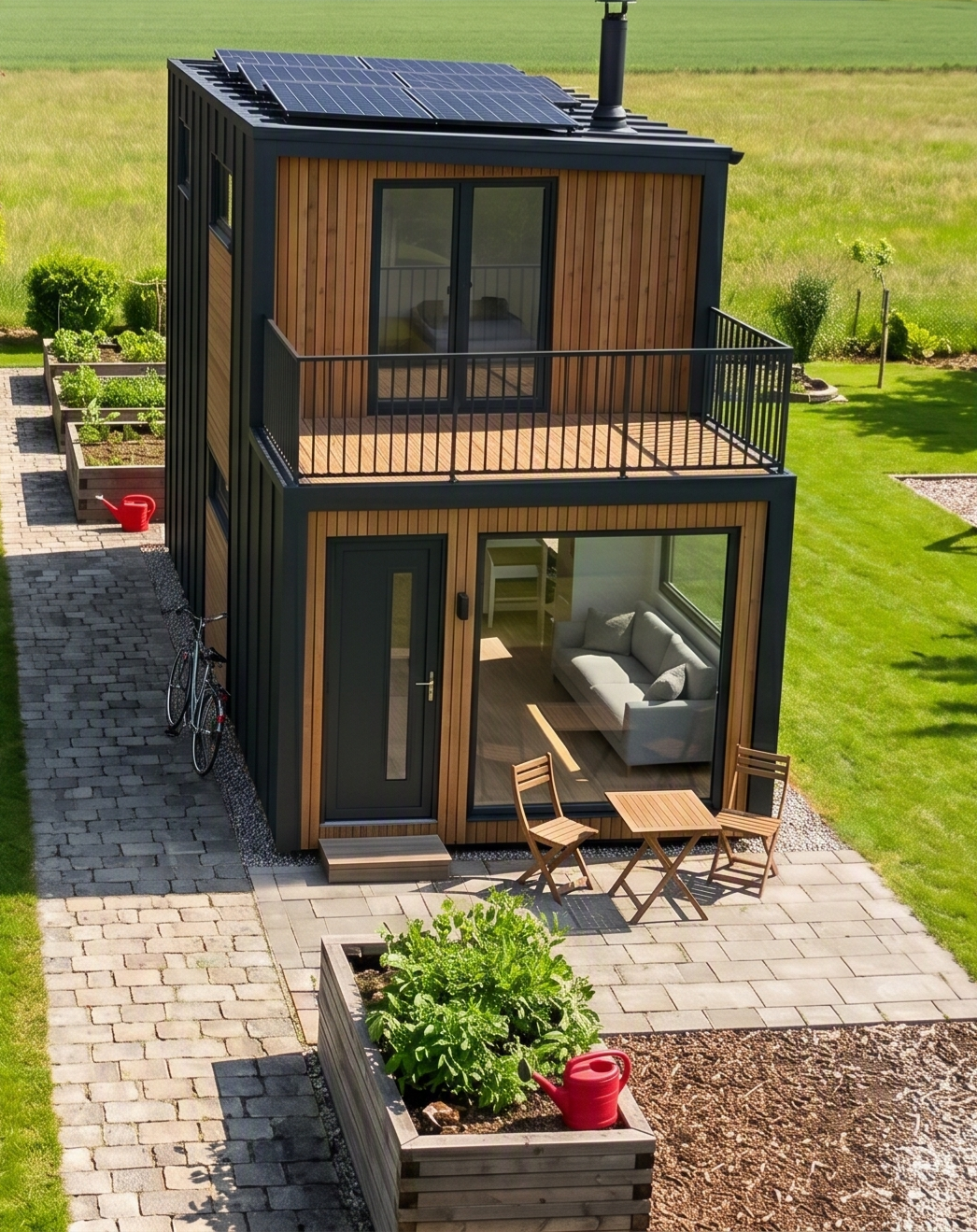 Künstlerische Darstellung Tiny House